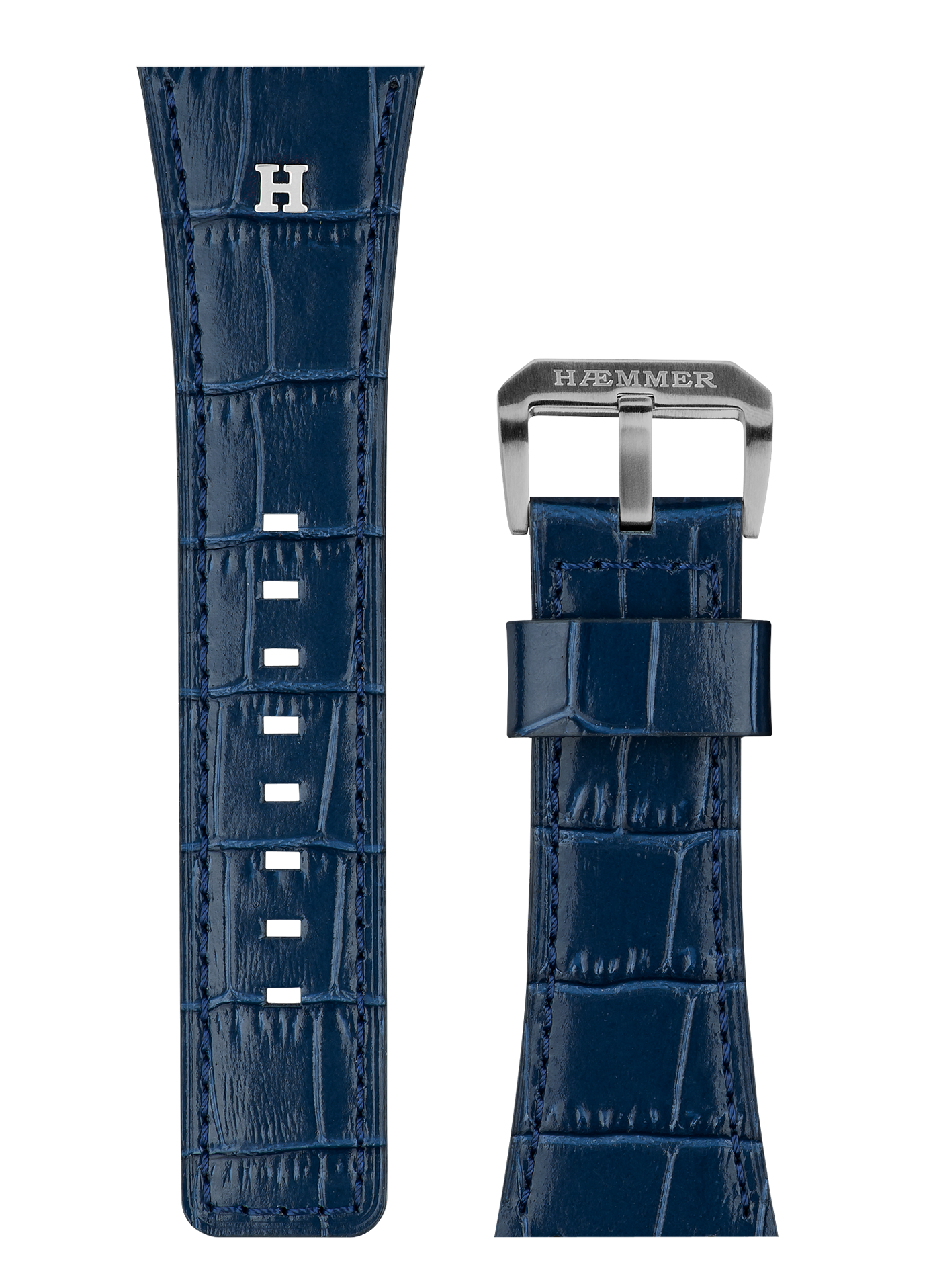 Heren/Blauw/Staal mat/Geschroefd