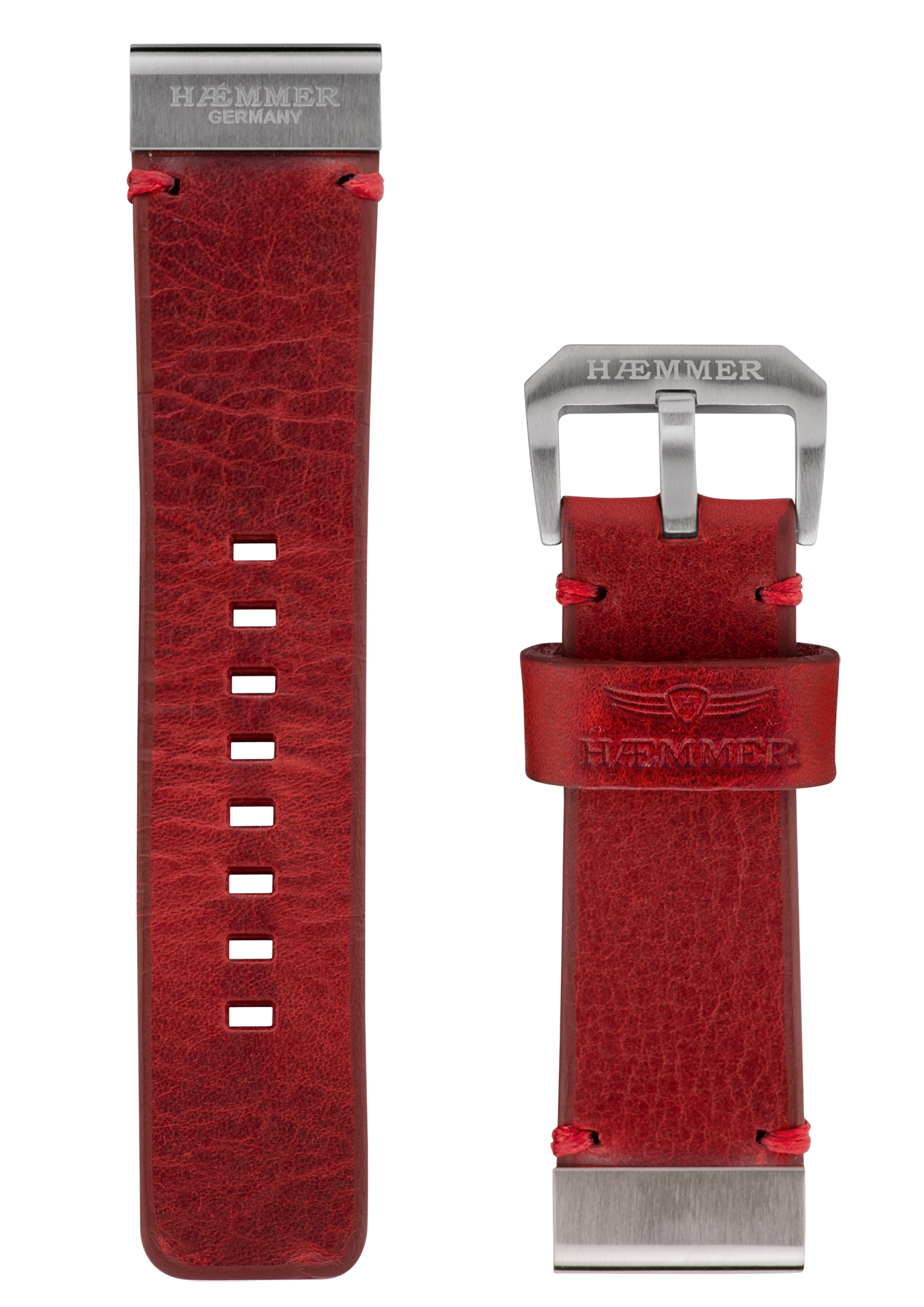 Heren/Rood/Vintage/Staal mat/Applicatie
