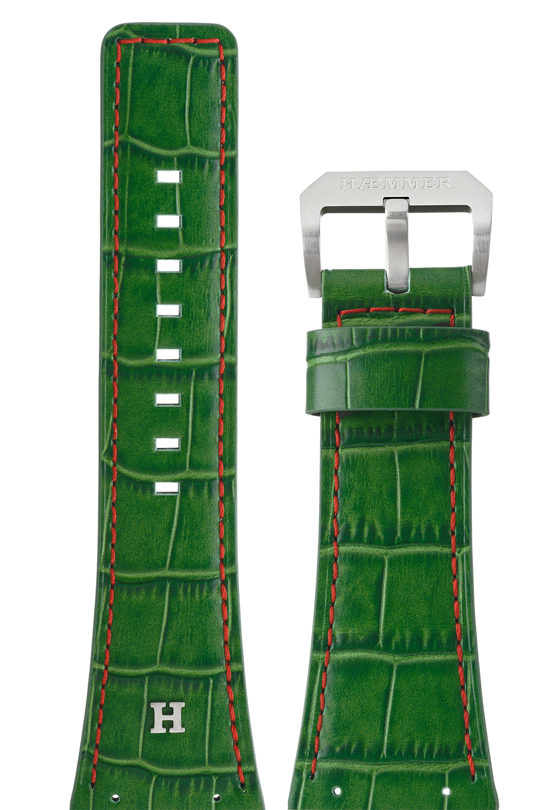 Heren/Groen/Staal mat/Geschroefd