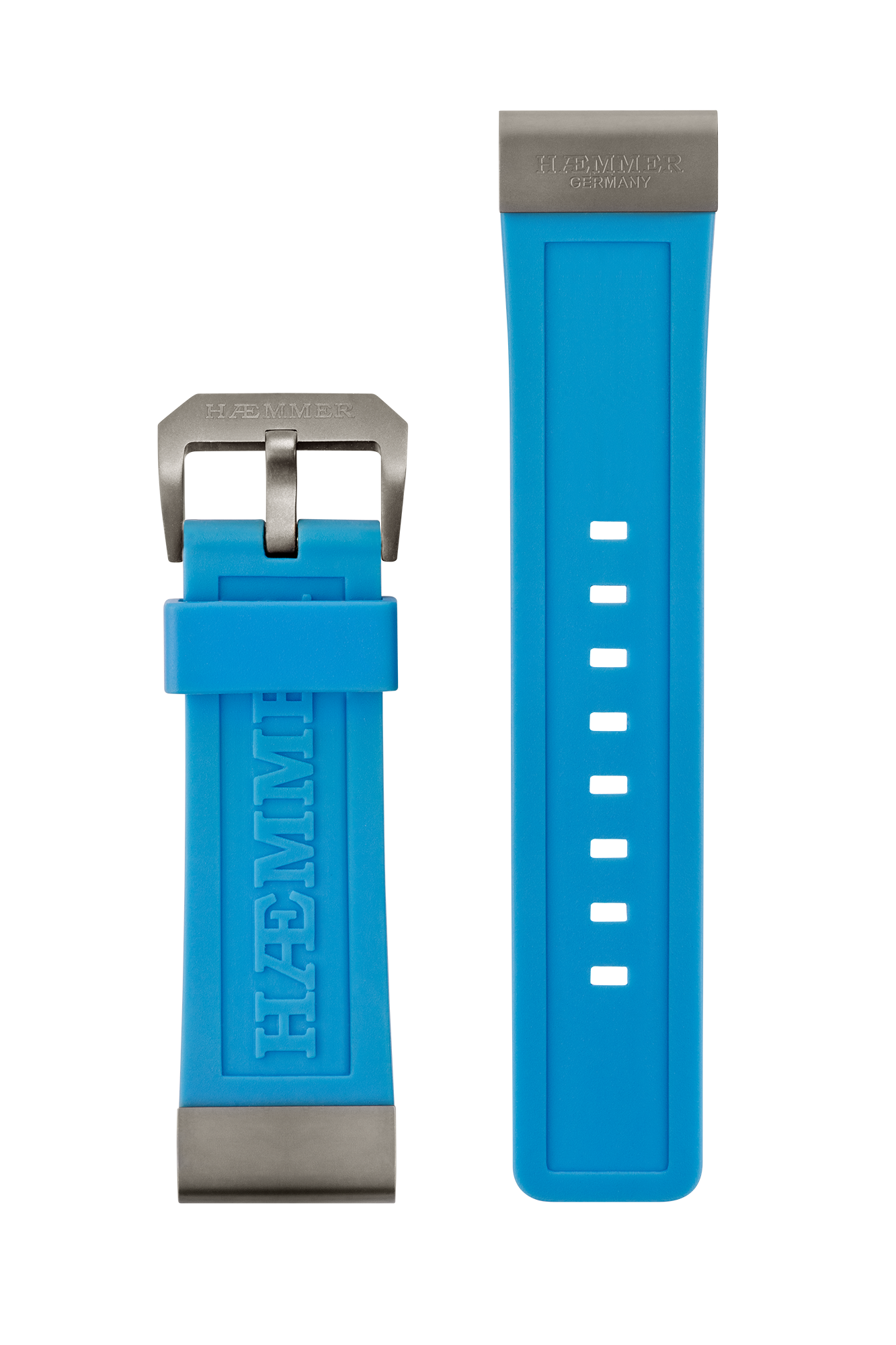 Heren/Blauw/FKM-rubber/Staal mat/Applicatie